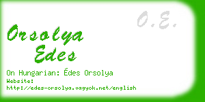 orsolya edes business card