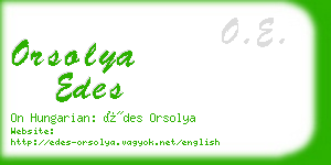 orsolya edes business card